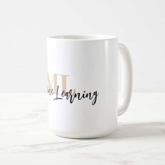 For ML Lovers & Tech Enthusiasts – White ML Mug 💻 Koffiemok (Voorkant rechts)