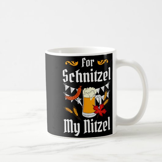 For Schnitzel My Nitzel Festival Beer German  Koffiemok (Rechts)