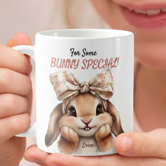 For Some Bunny Special Cute Easter Coquette Bunny  Koffiemok