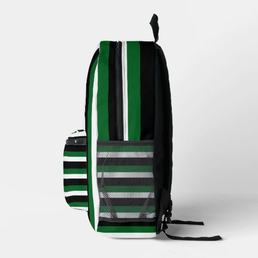 For Style Lovers – Abstract Green Art Backpack Bedrukte Rugzak (Rechts)