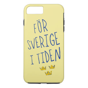 För Sverige i Tiden Cell Phone Case, Zweeds iPhone 8 Plus / 7 Plus Hoesje