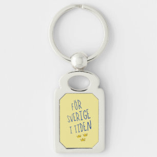 För Sverige i Tiden Keyring, Zweden Motto Sleutelhanger