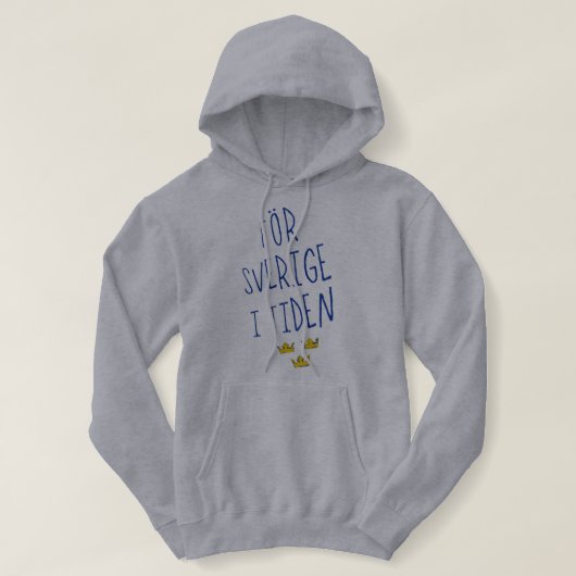 För Sverige i Tiden Sweat - shirt à capuche, Suède (Design devant)