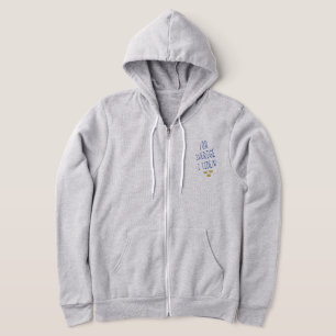 För Sverige i Tiden Zip Hoodie, Zweden Motto Hoodie