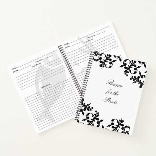 "For the Bride" Recipe book Notitieboek (Binnen)