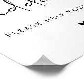 For the Kiddos Modern Wedding Kids Table Sign Poster (Hoek)