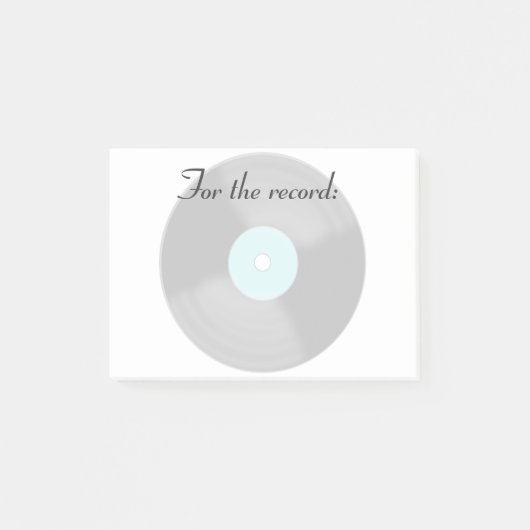 For The Record Post It Notes Cadeau (Voorkant)