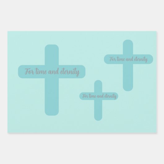 For time and eternity inpakpapier vel (Voorkant)