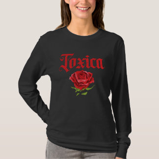 For Women Toxic Red Flower Women Toxic T-shirt