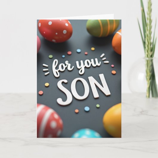 For You Son Celebration Card Kaart (Voorkant)