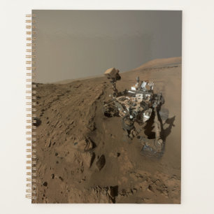Forage sur Mars Curiosity Paysage Martien Rouge
