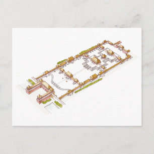 Forbbiden City Peking. Detail Briefkaart