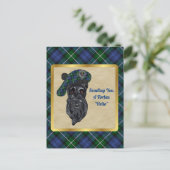 Forbes Clan Badge & Carte Postale Tartan (Debout devant)