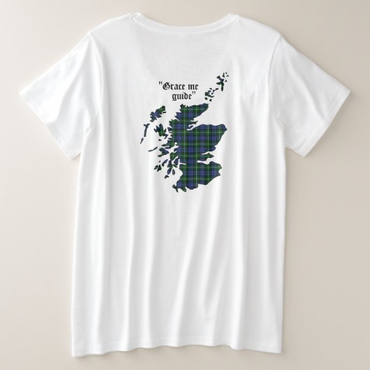 Forbes Clan Femme Plus Taille Raglan T-Shirt (Design dos)