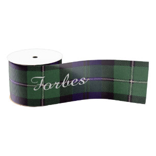 Forbes clan Pset Scottish tartan Grosgrain Lint