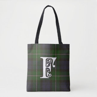 Forbes Clan Tartan Monogram Draagtas