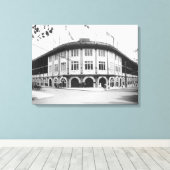 Forbes Field Stadium Pittsburgh Baseball Canvas Afdruk (Insitu (Houten vloer))