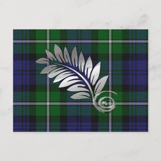 Forbes Plaid & Fern Save the Date Briefkaart (Voorkant)