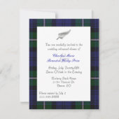 Forbes Plaid Mariage Rehearsal Invitation (Devant)