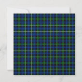Forbes Scottish Wedding Square Invitation Kaart (Achterkant)