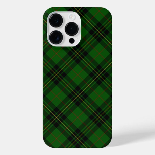 Forbes tartan green black plaid iPhone hoesje (Achterkant)