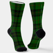 Forbes tartan green black plaid sokken (Gebogen)