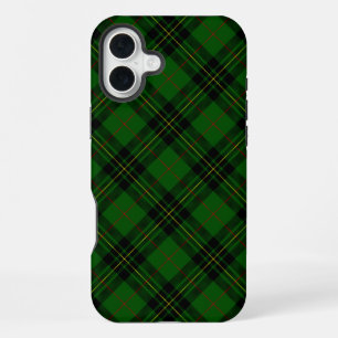 Forbes tartan groen zwart geruit iPhone 16 plus hoesje