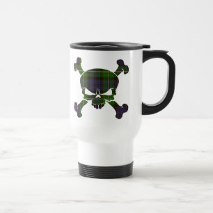 Forbes Tartan schedel Geen banner Mok