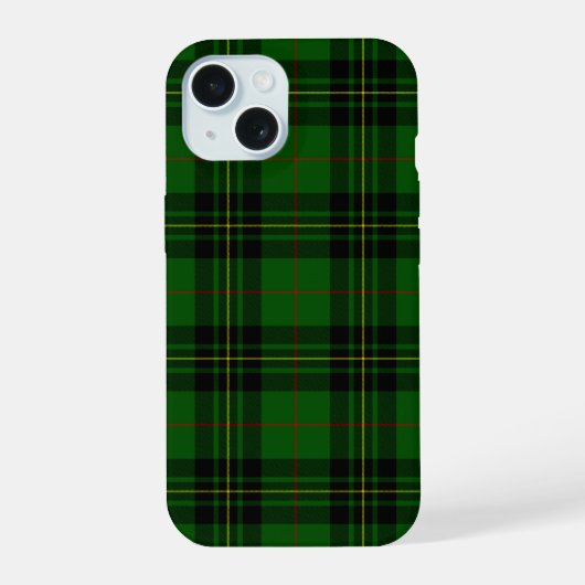Forbes tartan vert noir plaid (Verso)