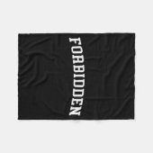 Forbidden fleece deken (Voorkant (Horizontaal))