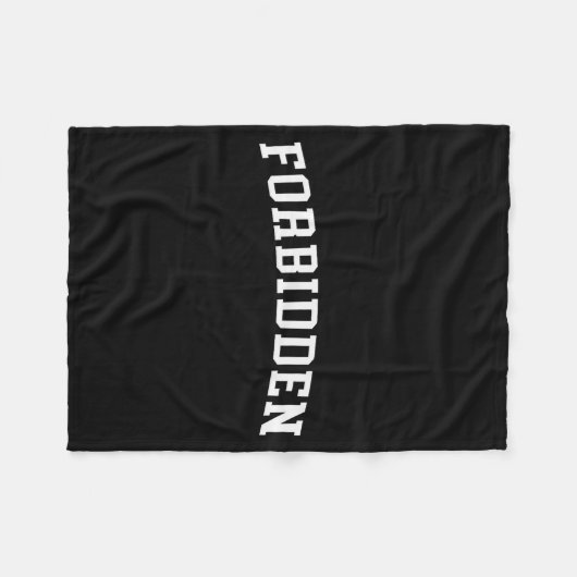 Forbidden fleece deken (Voorkant (Horizontaal))
