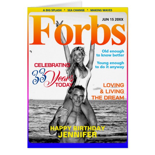 Forbs (Forbes Parodie) Verjaardag-Foto-Bericht-Lee (Voorkant)