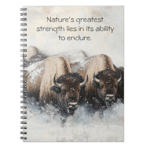 Force dans la tempête : Carnet de bison