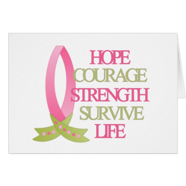 Force de courage d'espoir de cancer du sein (Devant horizontal)