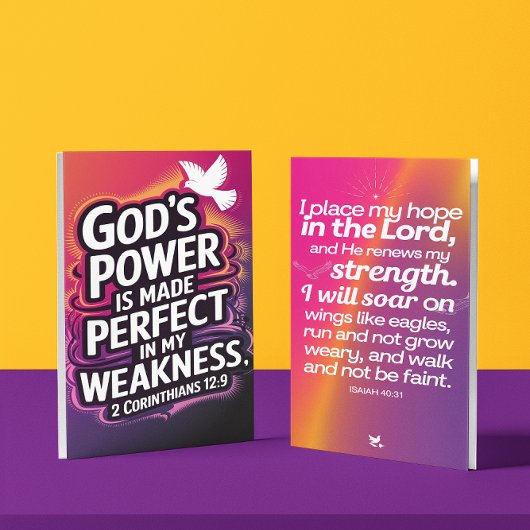 Force de la carte d'affirmation de faiblesse