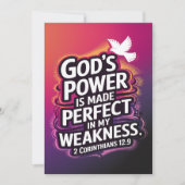 Force de la carte d'affirmation de faiblesse (Devant)