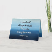 Force de la carte d'encouragement du Christ (Devant)