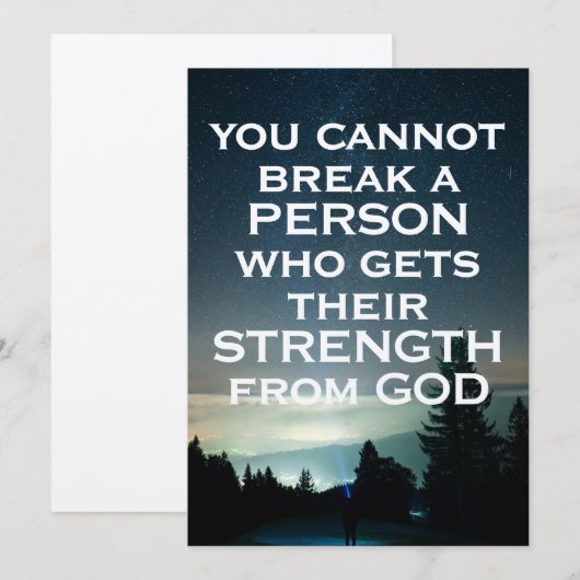 Force de la carte Dieu (Devant / Derrière)