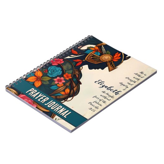 Force & Dignité - Custom Warrior Woman Journal (Côté gauche)