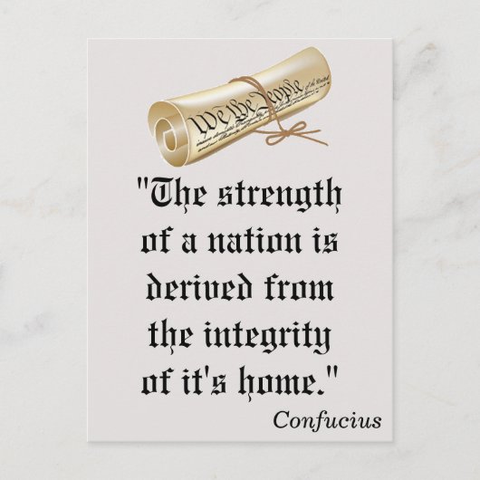 Force d'une nation, Démocrates VOTEZ ! Carte posta (Devant)