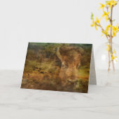 "Force Endurante" - Carte de vœux pliée (Fleur jaune)