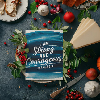 Force et courage dans la carte d'affirmation du Ch