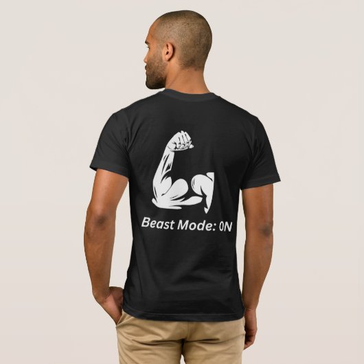 Force et détermination dans un T-shirt (Dos entier)