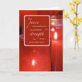 Force et encouragement Cartes de bougies catholiqu (Fleur jaune)