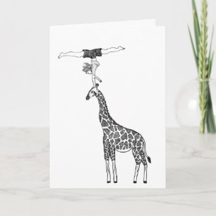 Force et équilibre sur une girafe - Carte