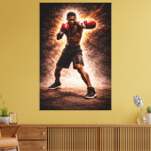 Force implacable – Impression sur toile de boxe (Insitu(Salon))