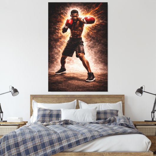 Force implacable – Impression sur toile de boxe (Insitu(Chambre))