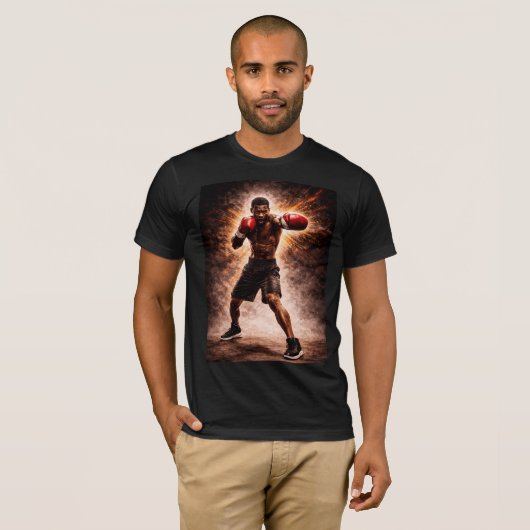 Force Implacable – T-Shirt Puissance Boxe (Devant entier)