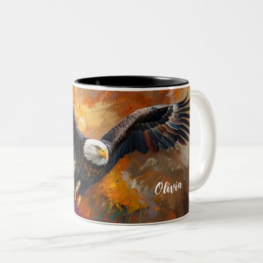 Force renouvelée : Isaïe 40:31 Mug personnalisé (Devant droit)