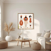 Force Silencieuse – Art mural abstrait féminin